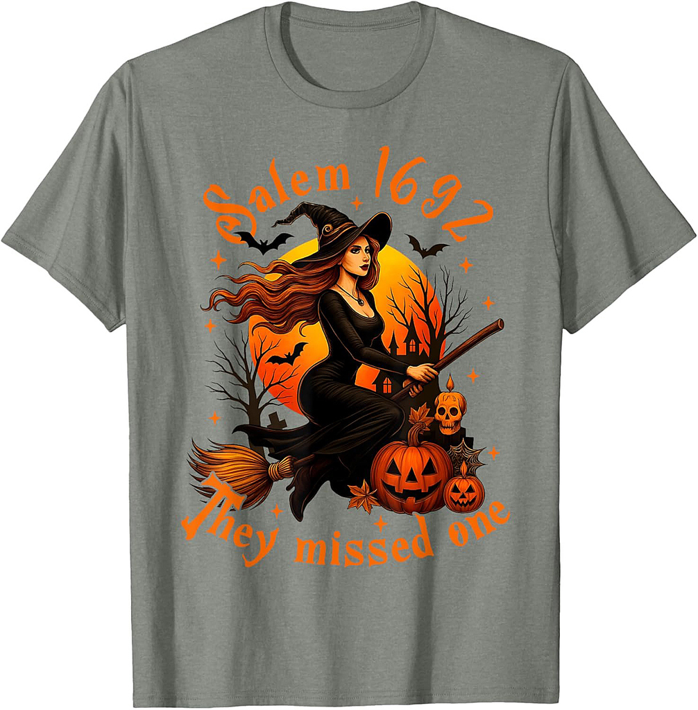 Salem 1692 They Missed One Witch Halloween Salem Witch Trial T-Shirt