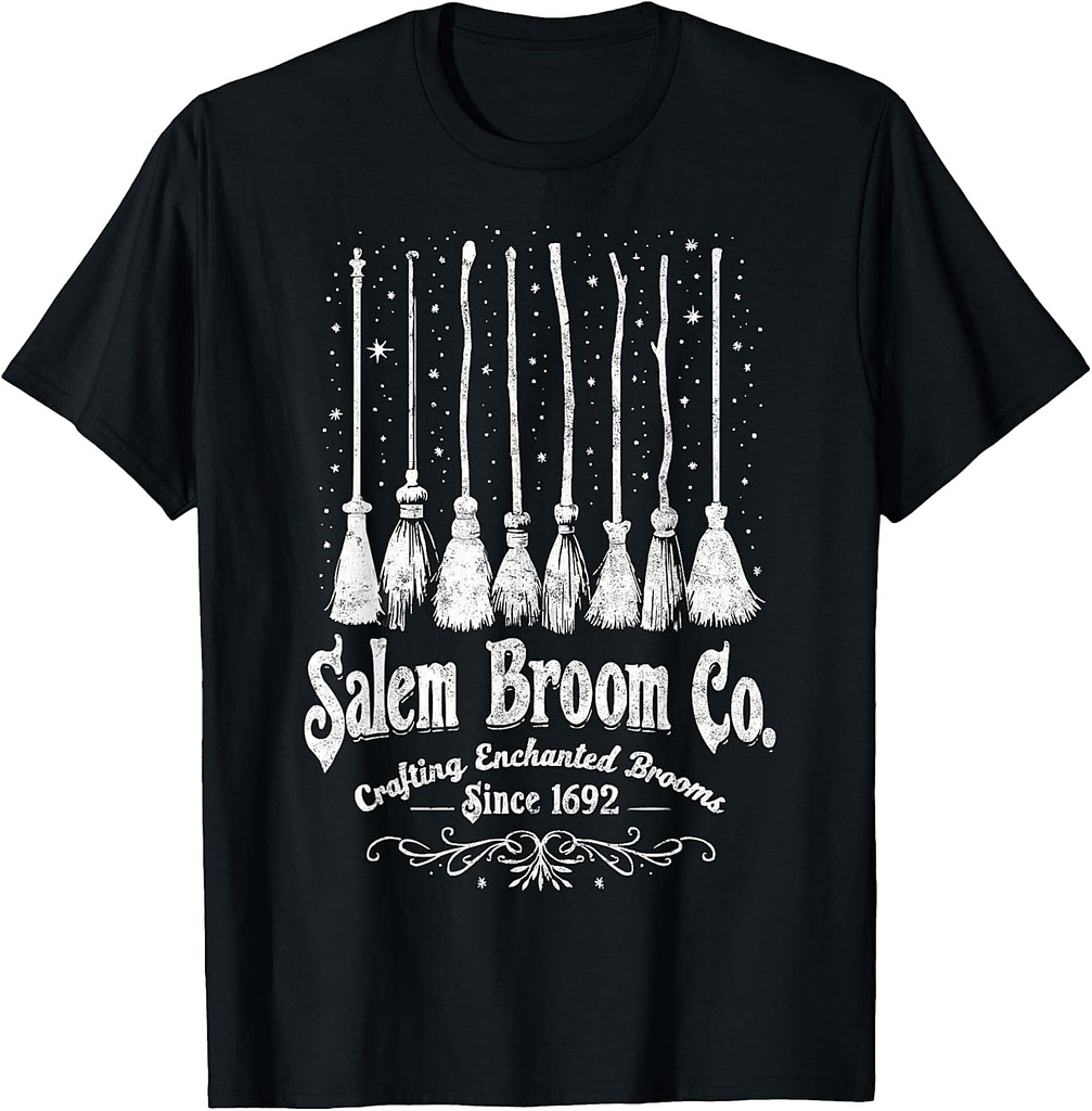 Salem Broom Company 1692 Funny Last Minute Halloween Tee T-Shirt