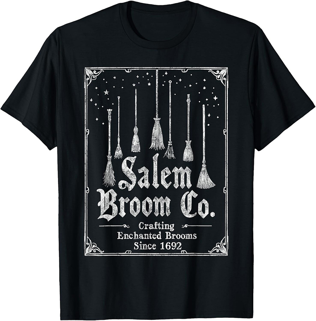 Salem Broom Company 1692 Funny Last Minute Halloween Tee T-Shirt
