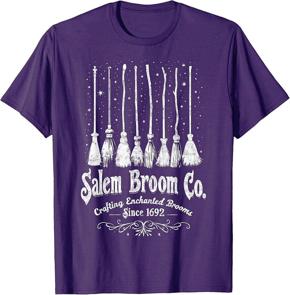 Salem Broom Company 1692 Funny Last Minute Halloween Tee T-Shirt