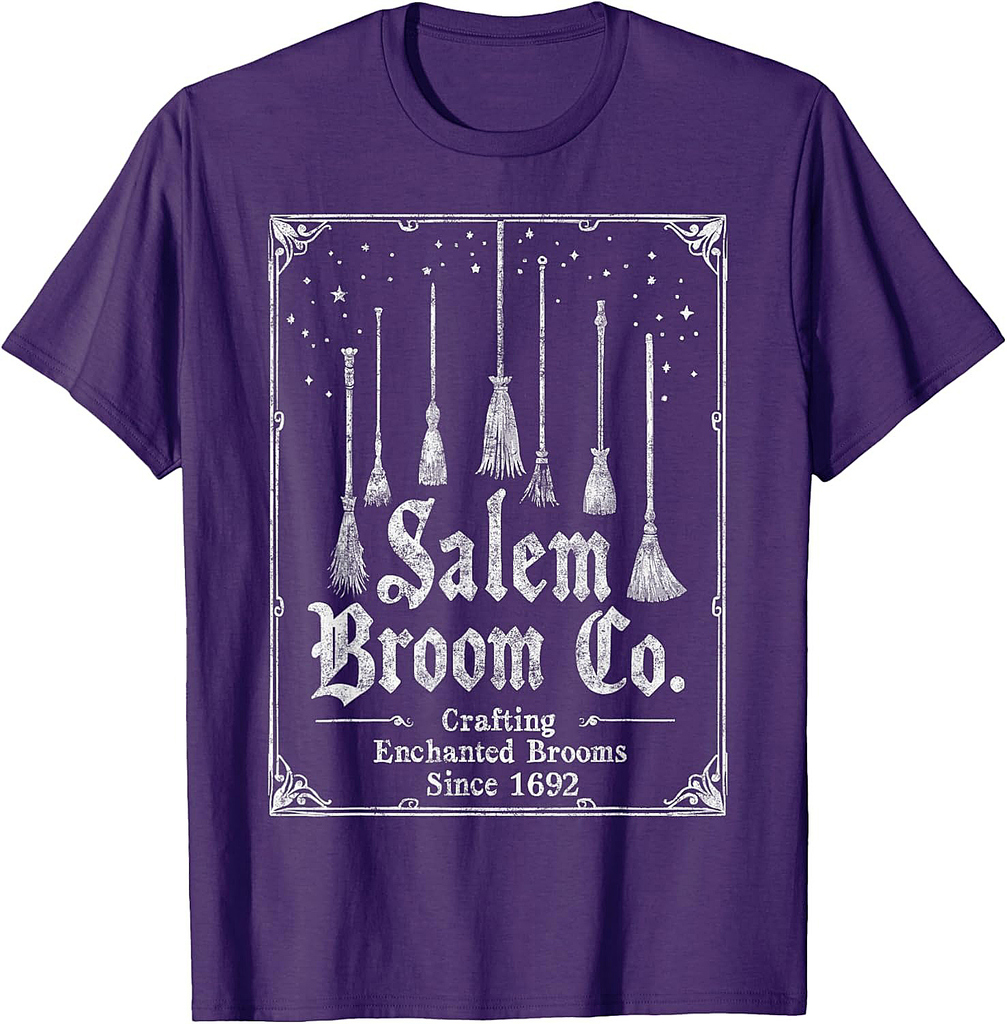 Salem Broom Company 1692 Funny Last Minute Halloween Tee T-Shirt