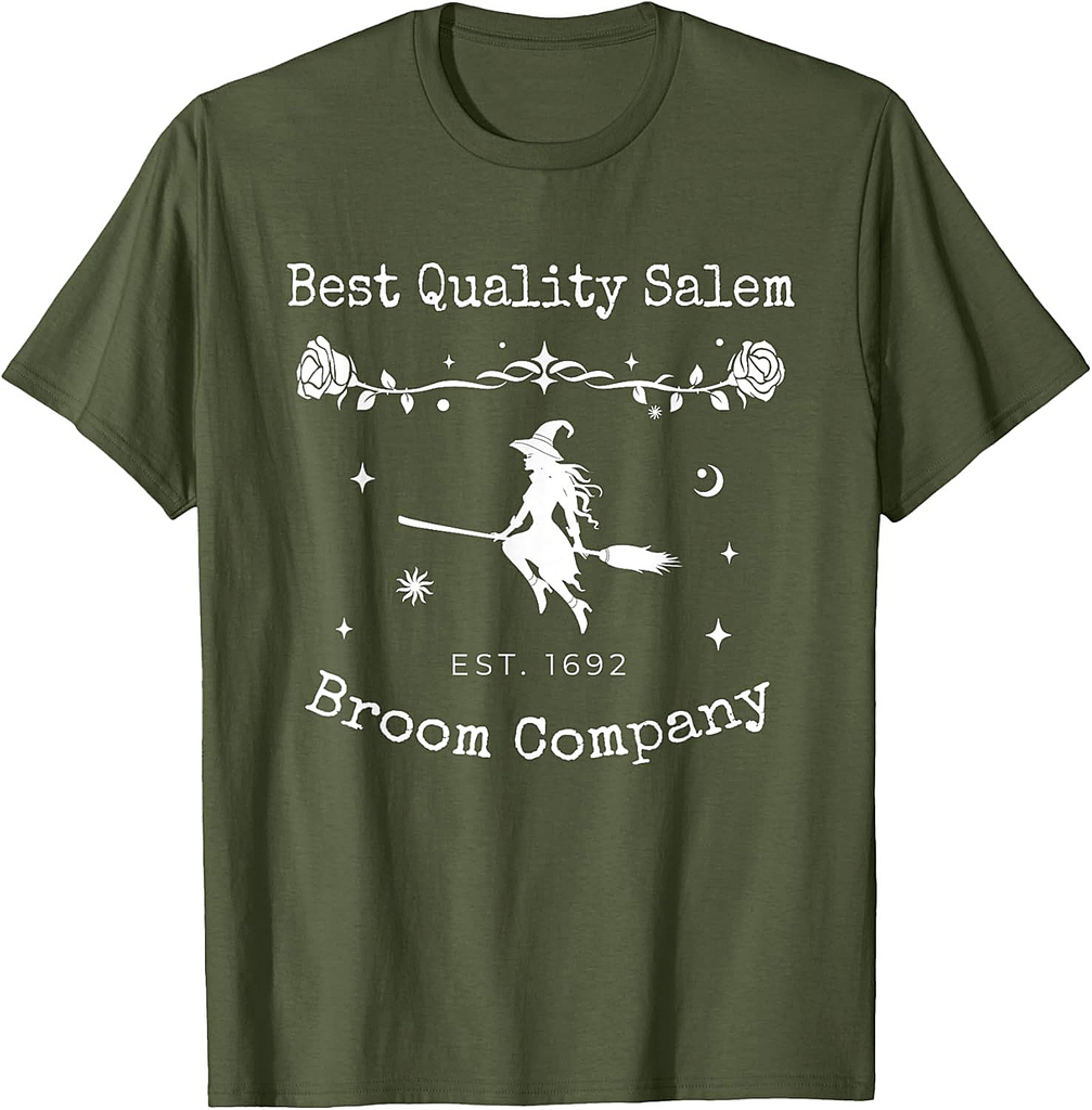 Salem Broom Company Halloween Scary Costume Halloween Party T-Shirt