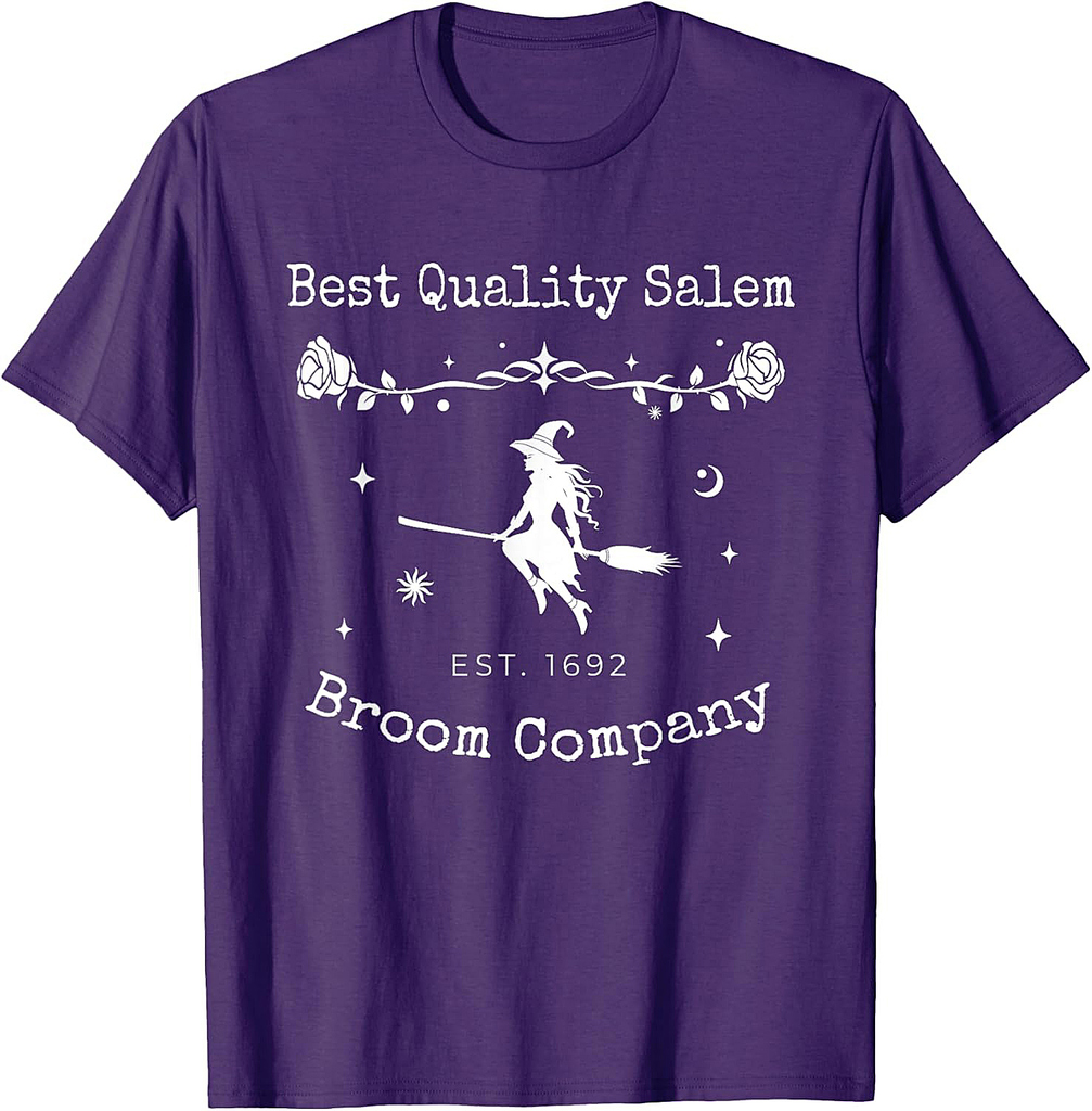 Salem Broom Company Halloween Scary Costume Halloween Party T-Shirt