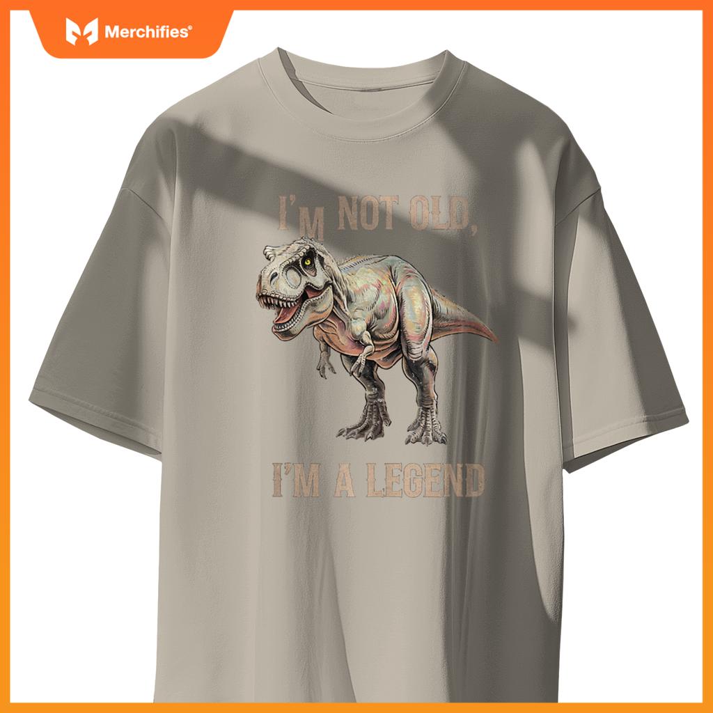 Sarcastic I'M NOT OLD A LEGEND DINOSAUR T-REX Car Jurassic T-Shirt