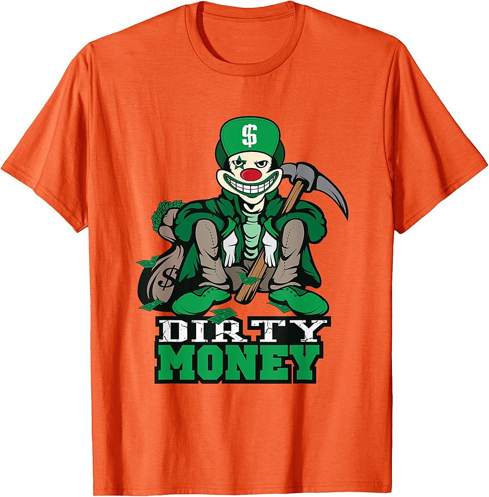 Scary Clown Money TShirt - Halloween Costume Gift Men Women T-Shirt