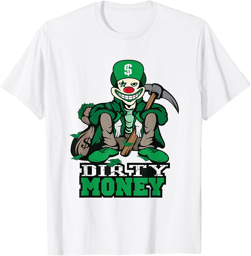 Scary Clown Money TShirt - Halloween Costume Gift Men Women T-Shirt