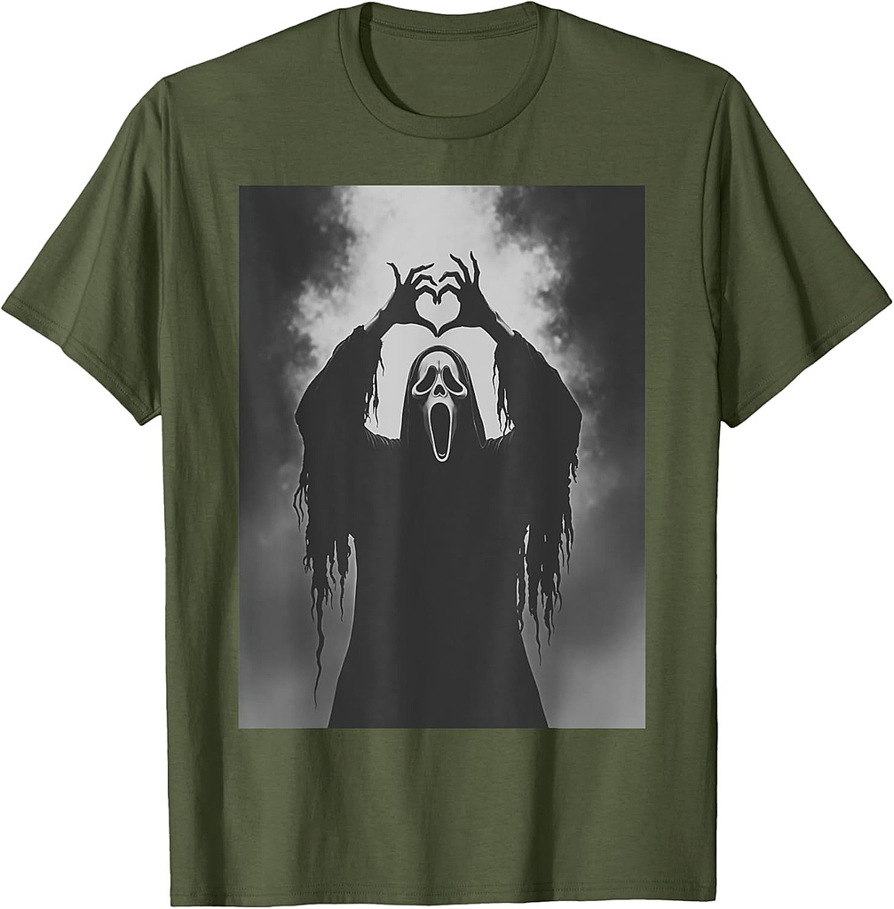 Scary Face Horror Poster Halloween T-Shirt