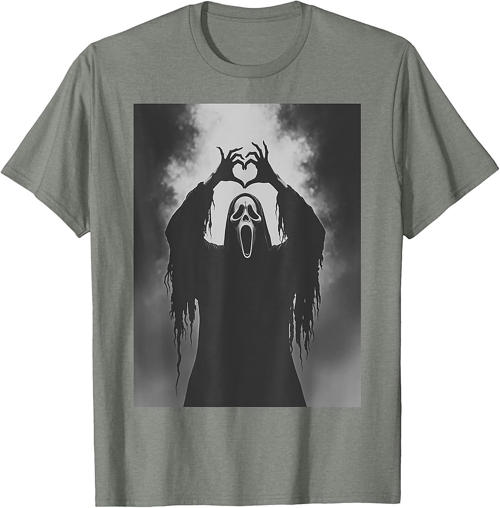 Scary Face Horror Poster Halloween T-Shirt
