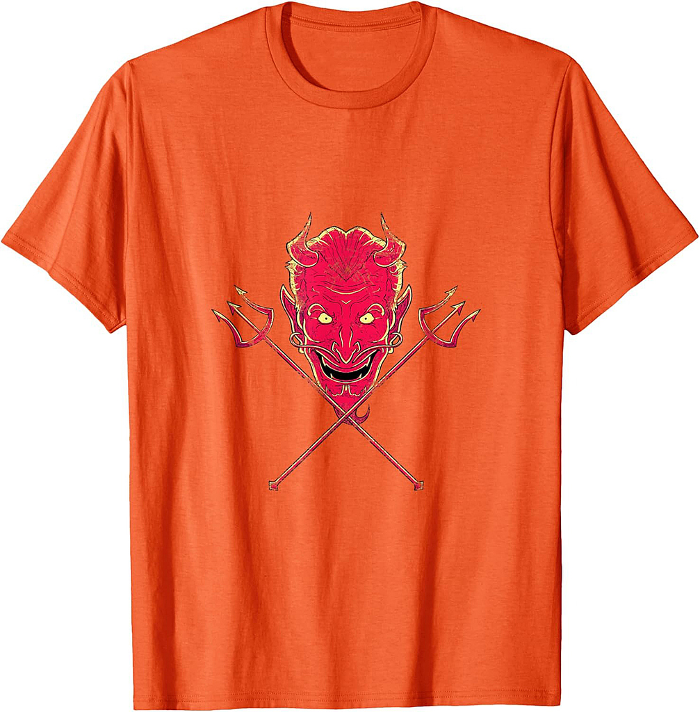 Scary Halloween Gift Spooky Devil Halloween T-Shirt
