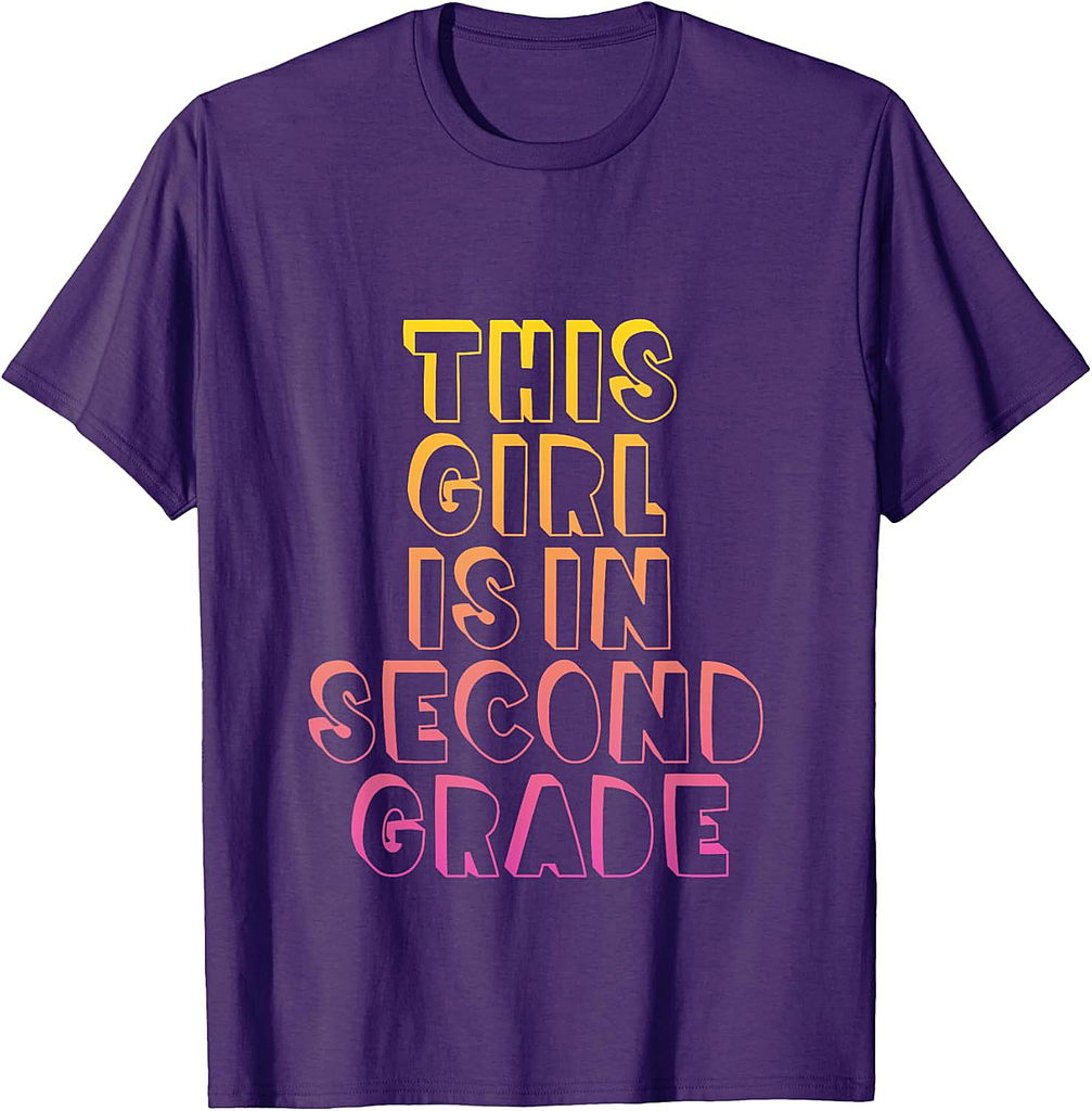 Second Grade Shirt Back to School Girls Daughter Gift Tshirt T-Shirt