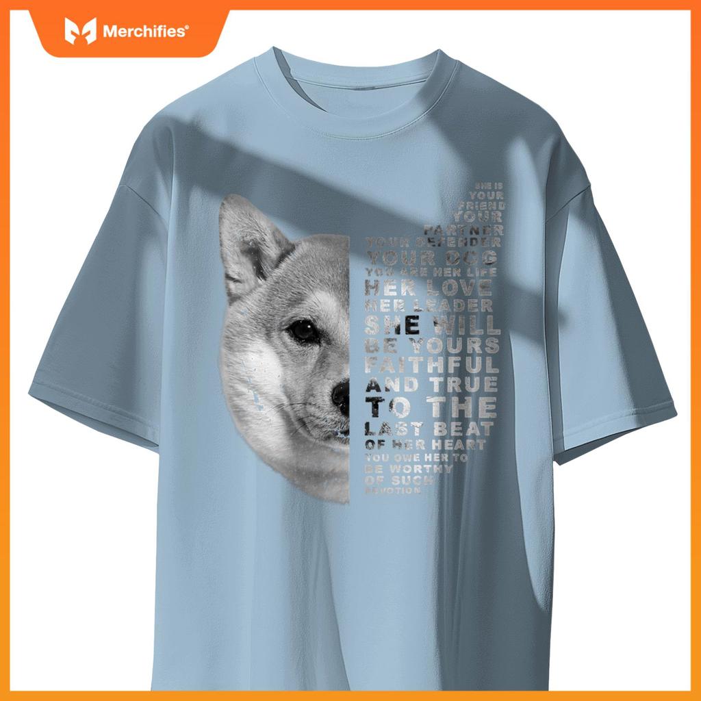 She Is Your Friend Your Partner Your Dog Shiba Inu Fox Dogs T-Shirt