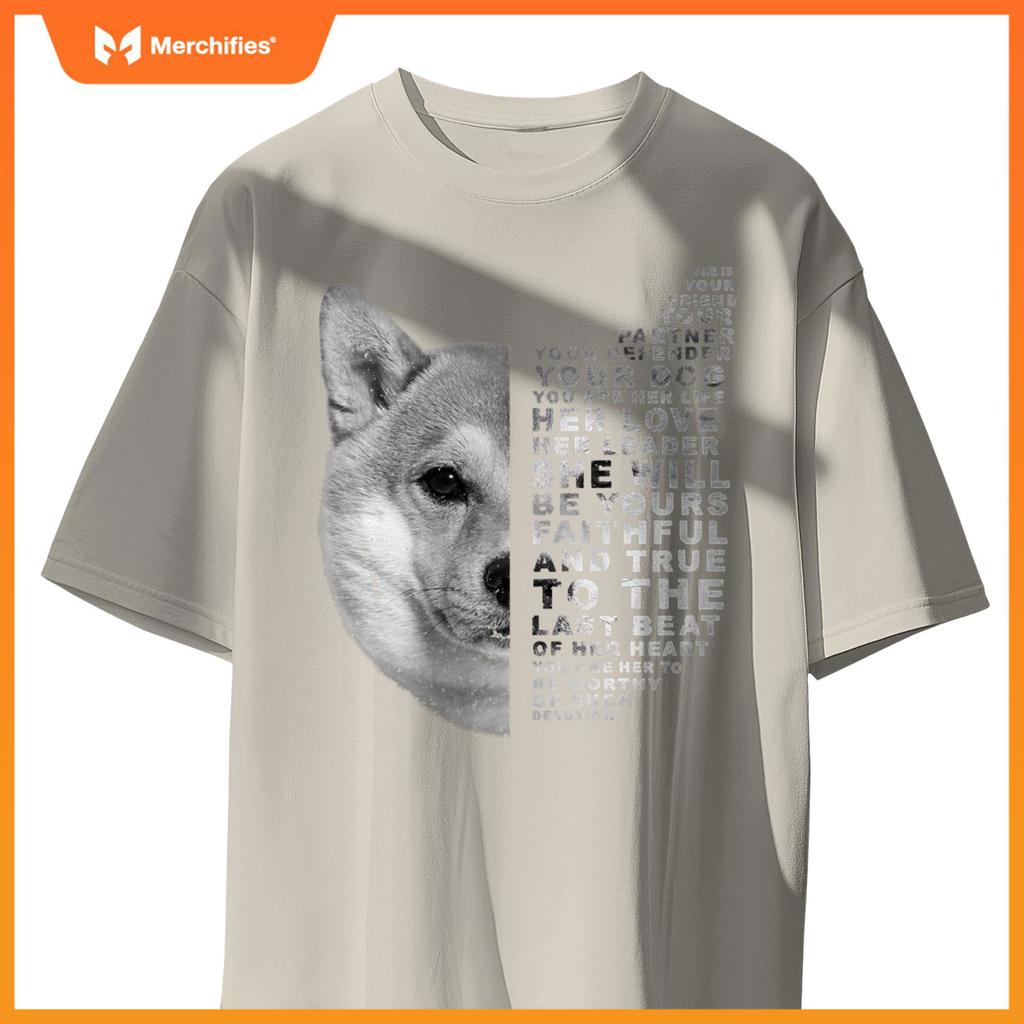 She Is Your Friend Your Partner Your Dog Shiba Inu Fox Dogs T-Shirt