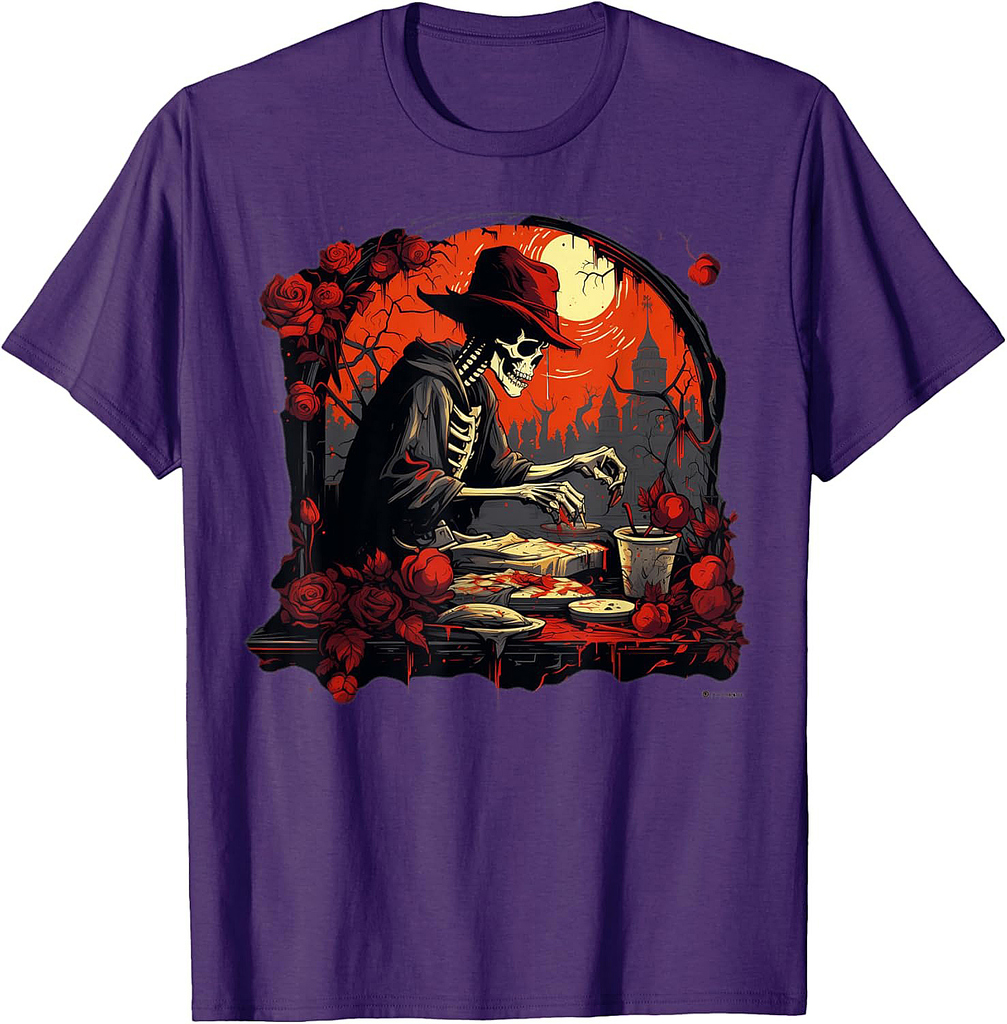 Skeleton Reaper T-Shirt for Men Women T-Shirt