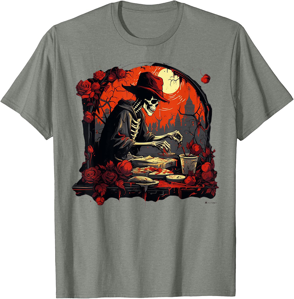 Skeleton Reaper T-Shirt for Men Women T-Shirt