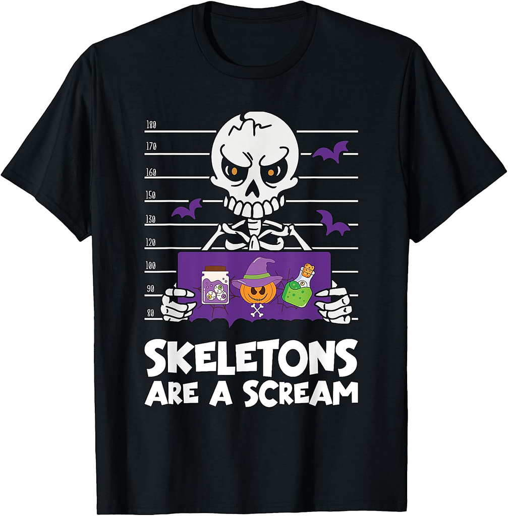 Skeletons Are a Scream Halloween T-Shirt