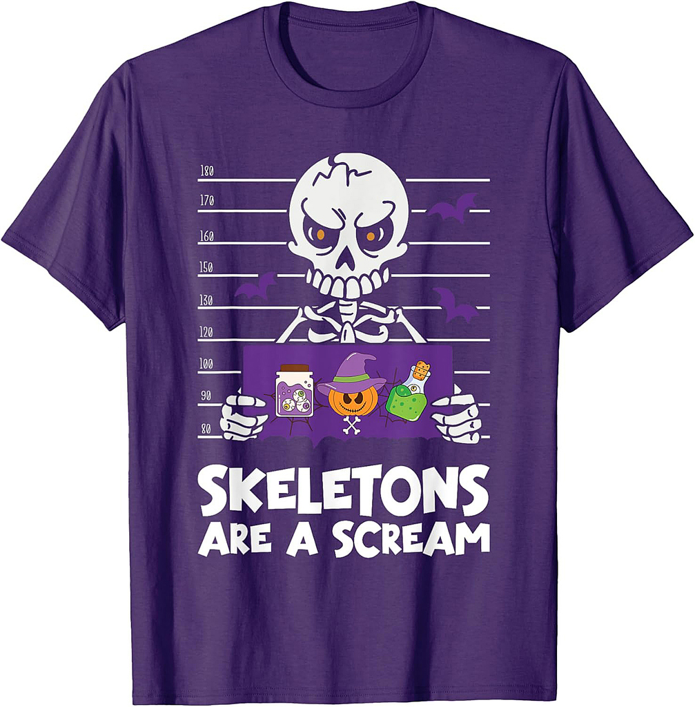 Skeletons Are a Scream Halloween T-Shirt