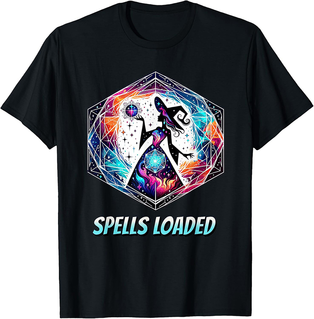 Spells Loaded Witch Halloween Magic T-Shirt