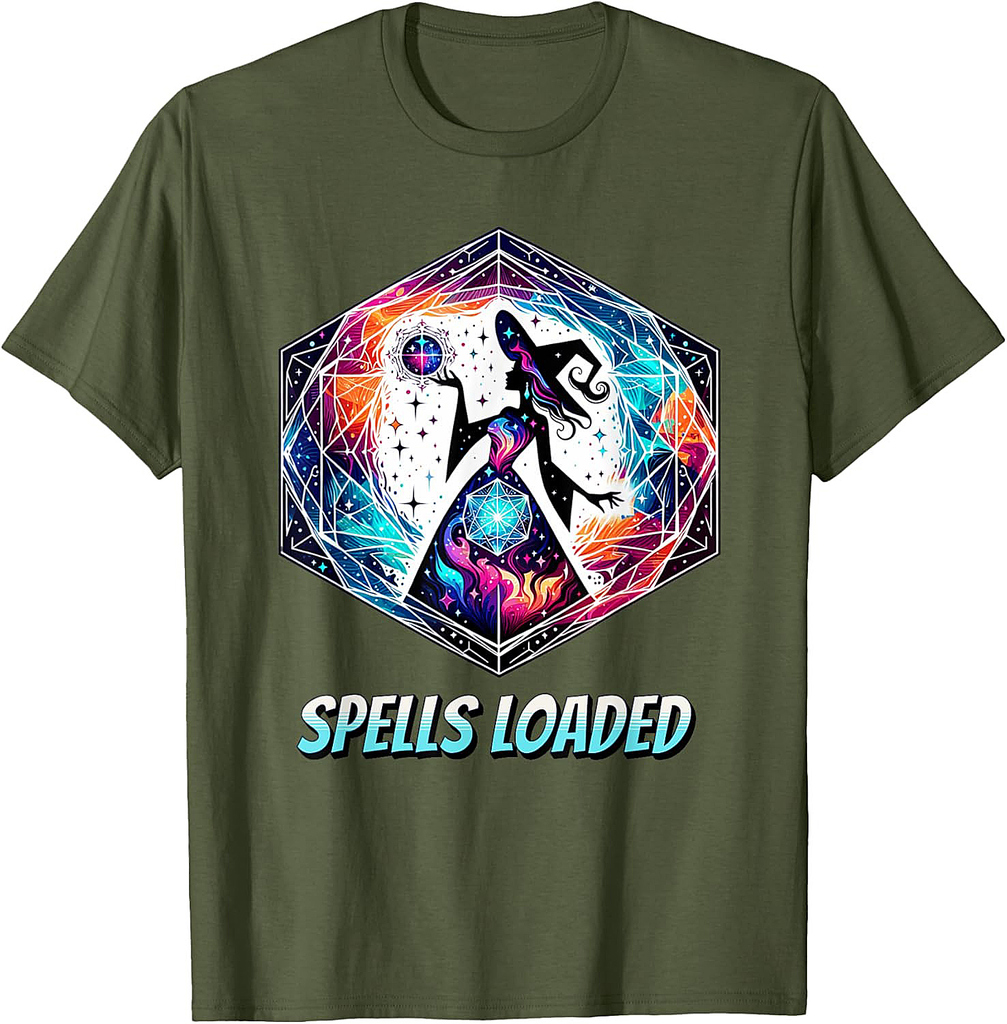 Spells Loaded Witch Halloween Magic T-Shirt