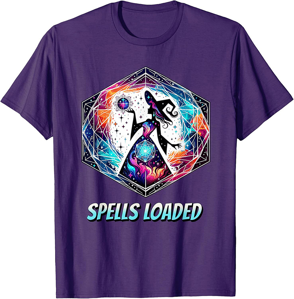 Spells Loaded Witch Halloween Magic T-Shirt