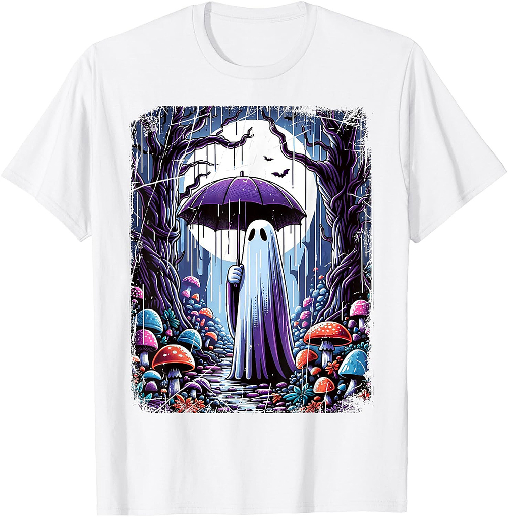Spooky Cottagecore Ghost Halloween Outfit And Funny Costume T-Shirt