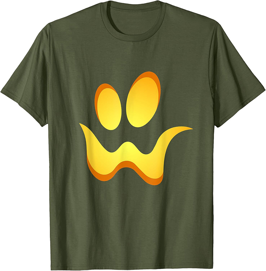 Spooky Jack O Lantern Halloween Party Pumpkin Costume T-Shirt