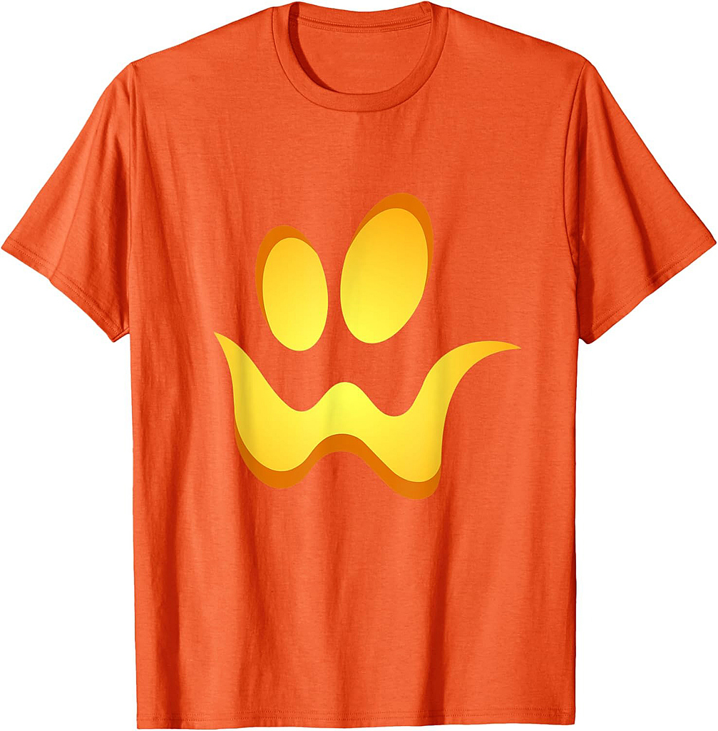 Spooky Jack O Lantern Halloween Party Pumpkin Costume T-Shirt