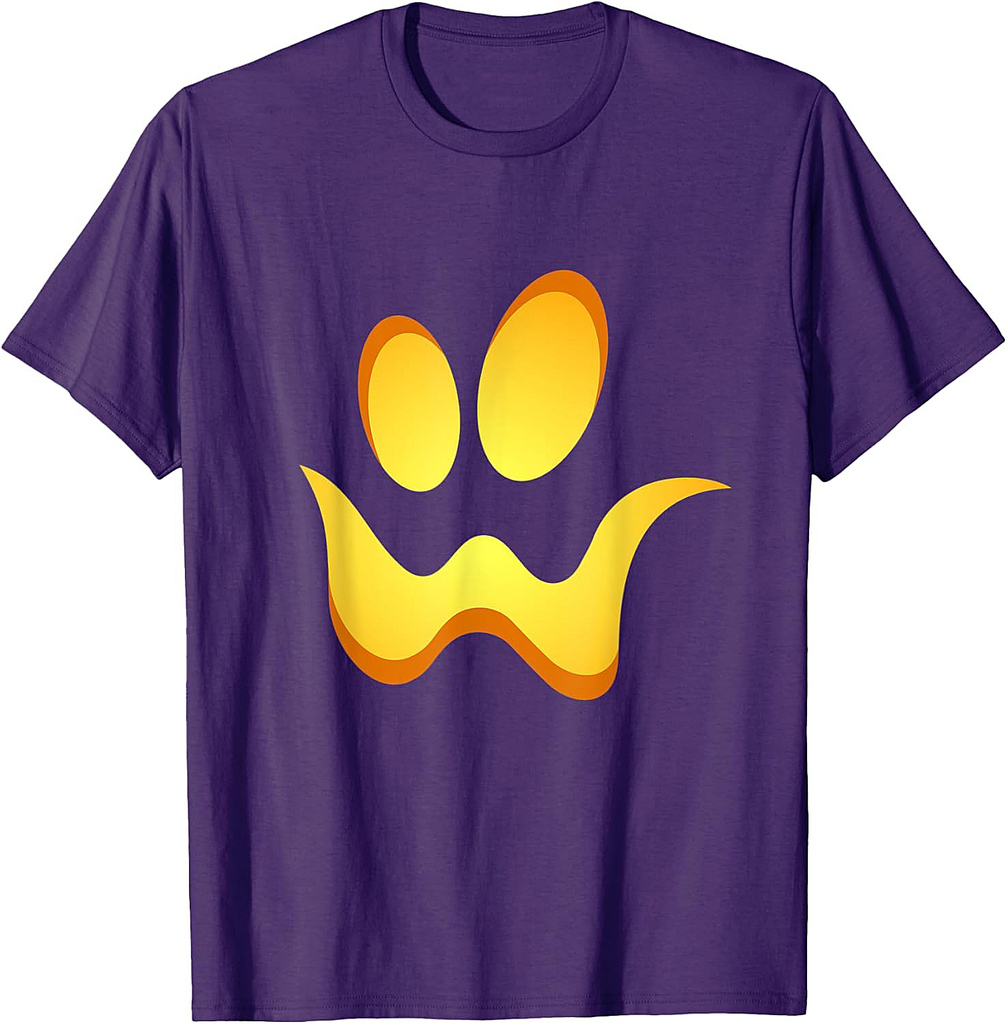 Spooky Jack O Lantern Halloween Party Pumpkin Costume T-Shirt