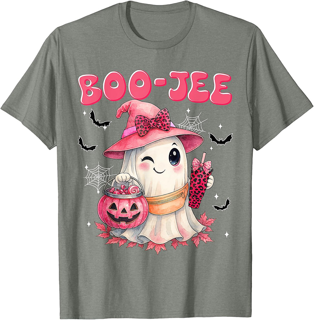 Spooky Season Cute Boo Jee Boujee Halloween Costumes Girls T-Shirt
