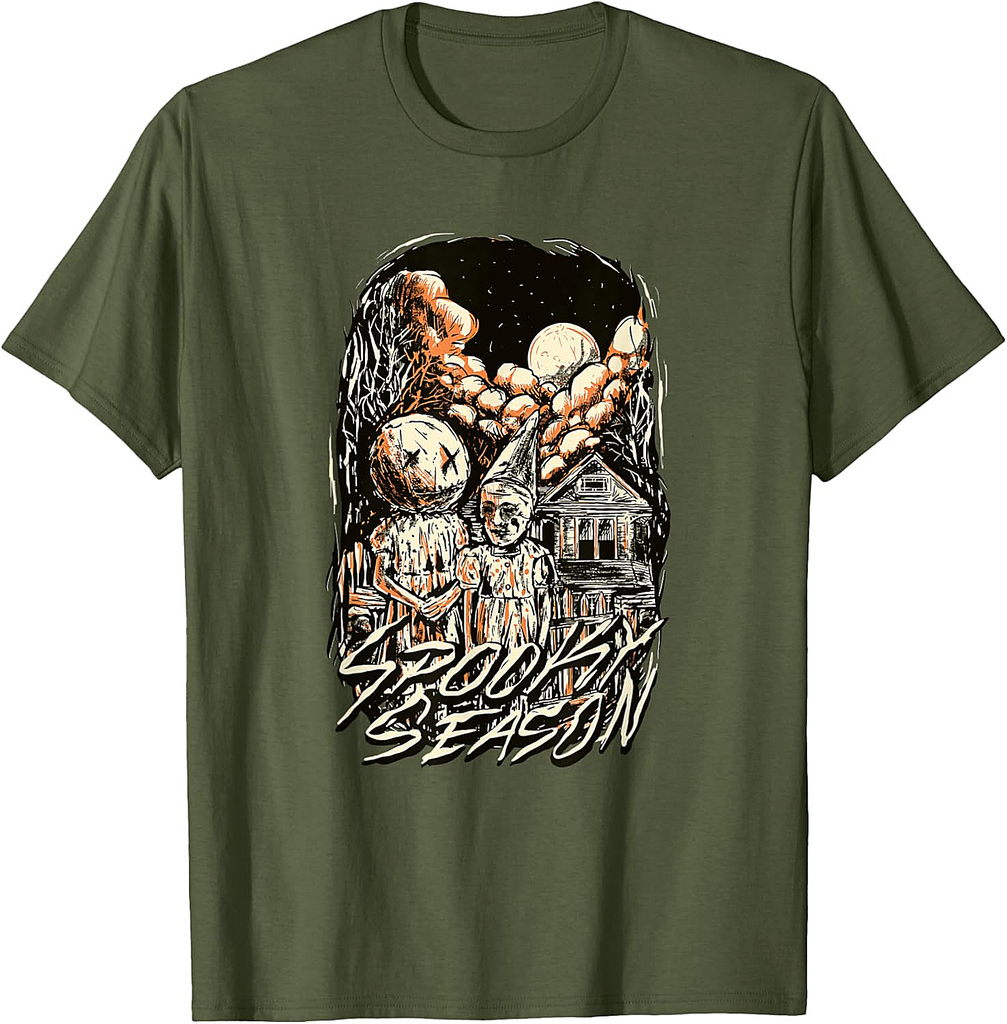 Spooky Season Horror Halloween Creepy Pumpkin Nightmare T-Shirt