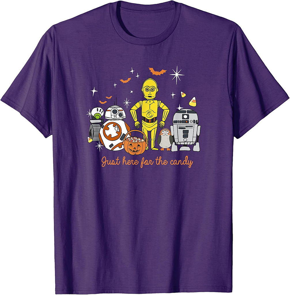 Star Wars Group Shot Halloween Here For The Candy T-Shirt