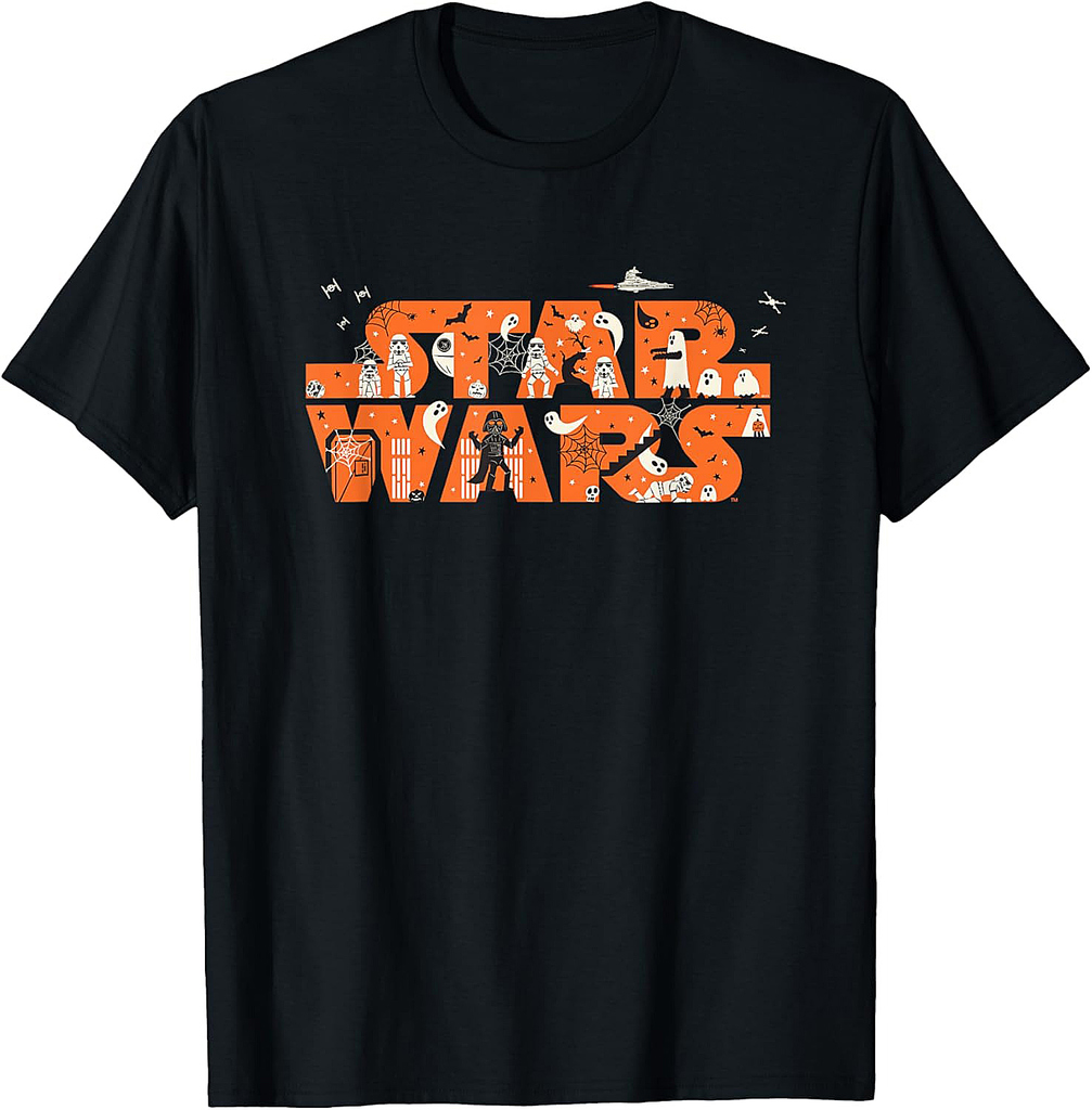 Star Wars Halloween Darth Vader Spooky Empire Movie Logo T-Shirt