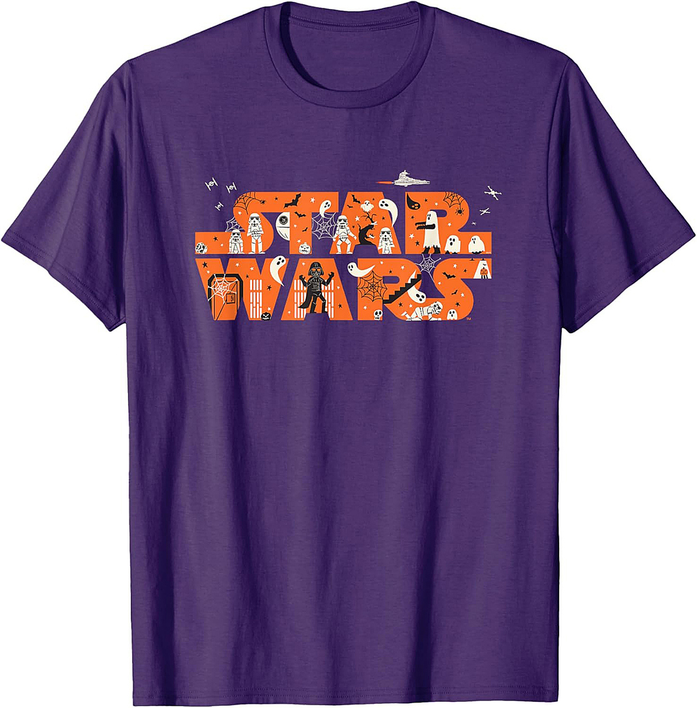 Star Wars Halloween Darth Vader Spooky Empire Movie Logo T-Shirt
