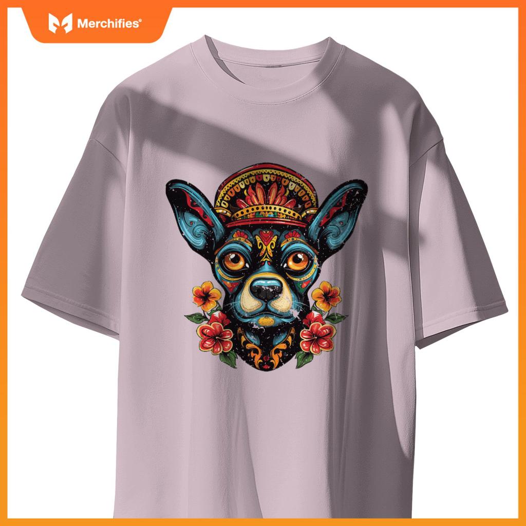 Sugar Skull Dog Dia De Los Meowtos Muertos Day of the Dead T-Shirt
