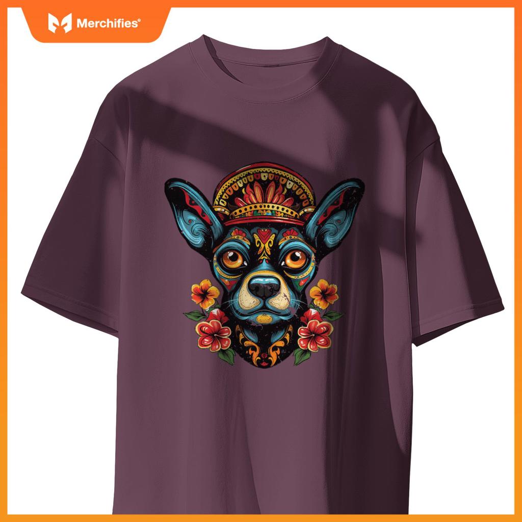 Sugar Skull Dog Dia De Los Meowtos Muertos Day of the Dead T-Shirt