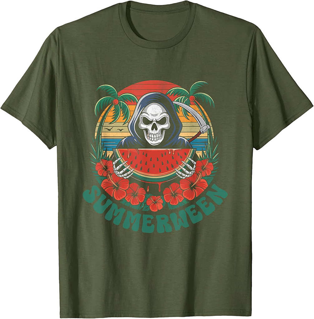 Summerween Grim Reaper Halloween T-Shirt