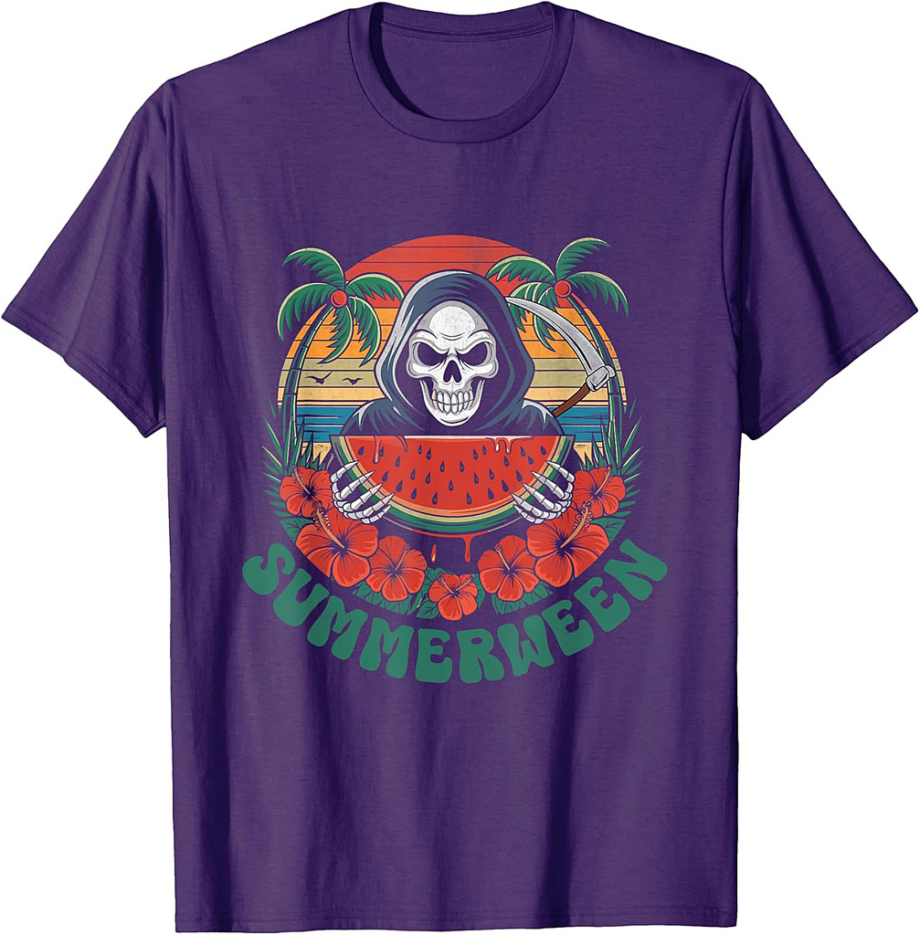 Summerween Grim Reaper Halloween T-Shirt