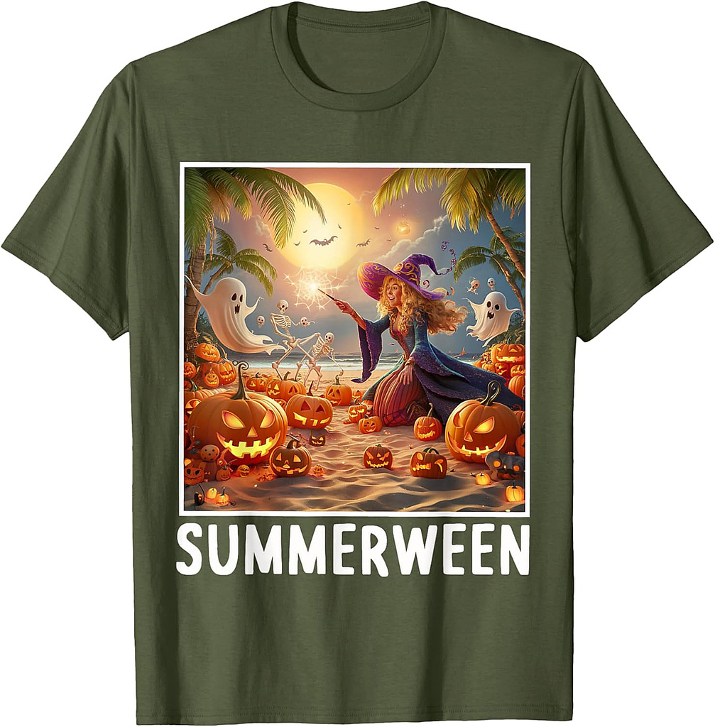 Summerween Vibes Halloween Summer Celebrate T-Shirt