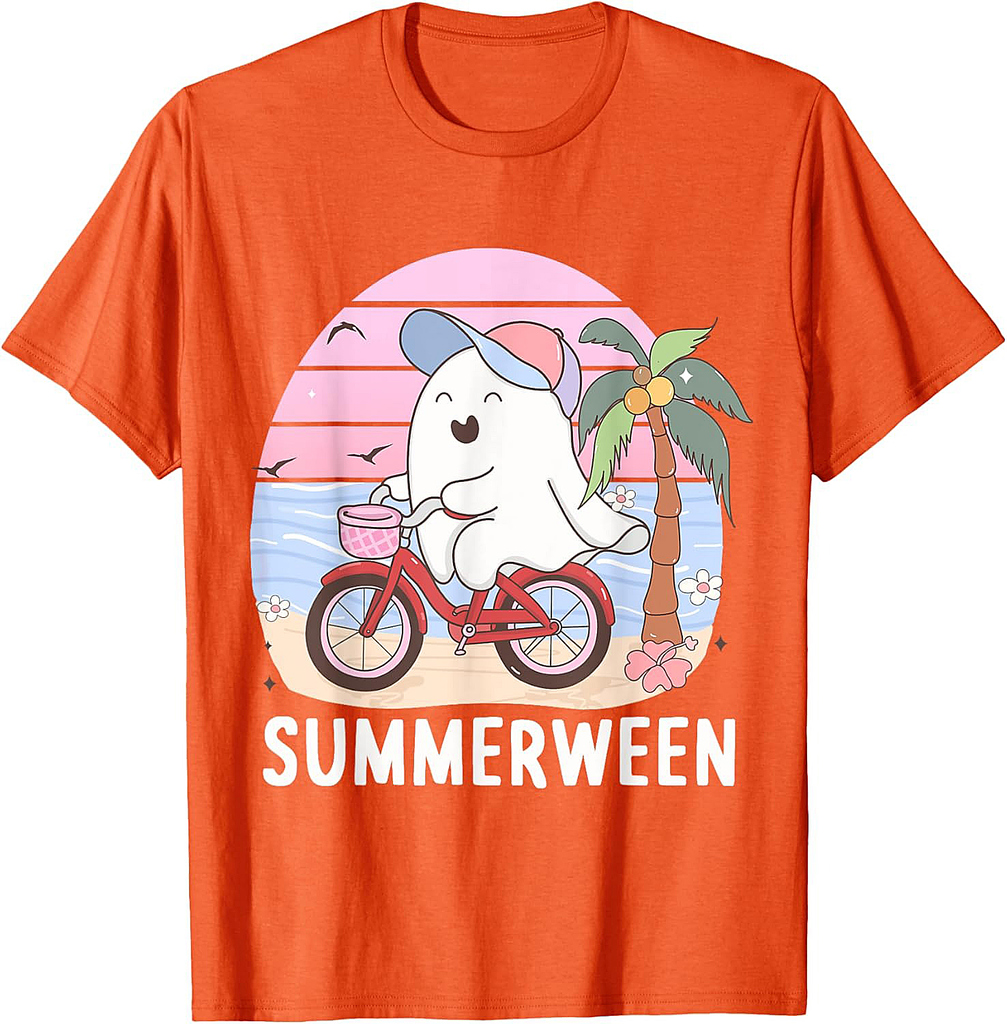 Summerween Vibes Halloween Summer Celebrate T-Shirt