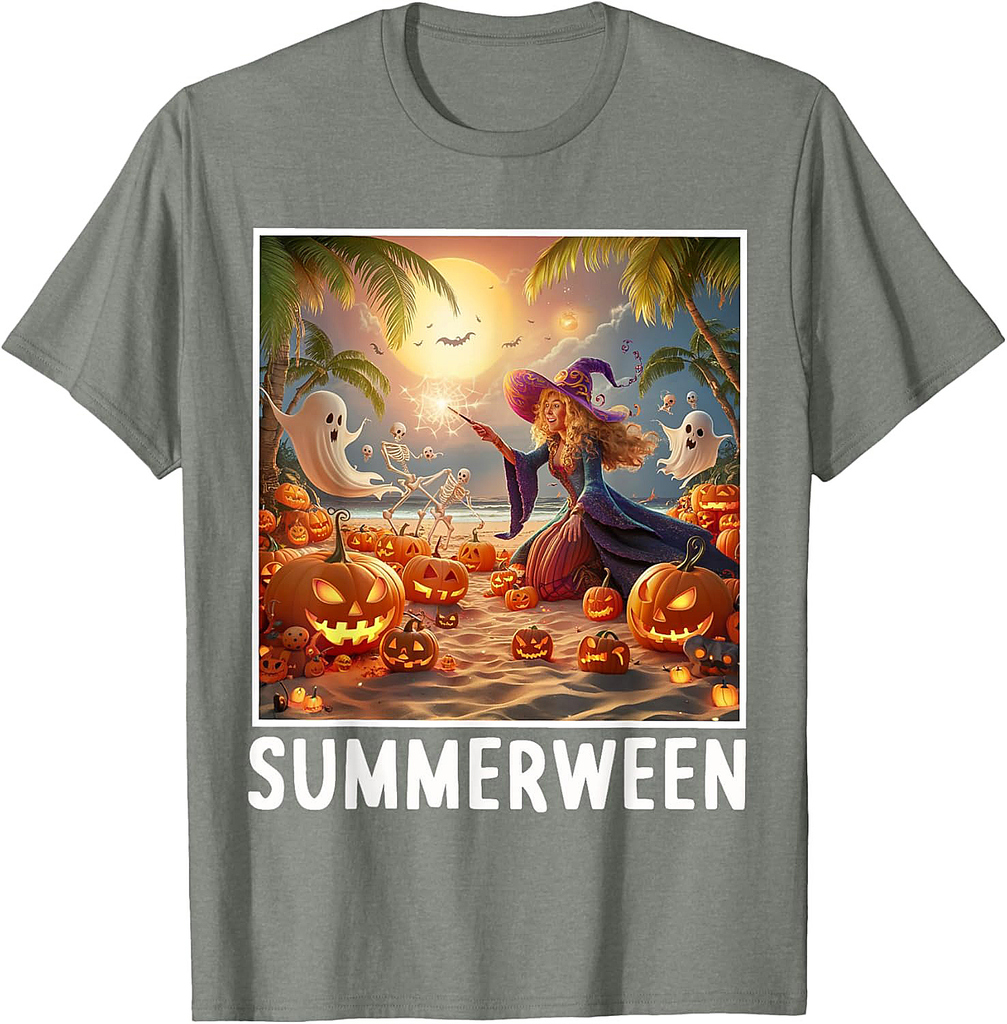 Summerween Vibes Halloween Summer Celebrate T-Shirt