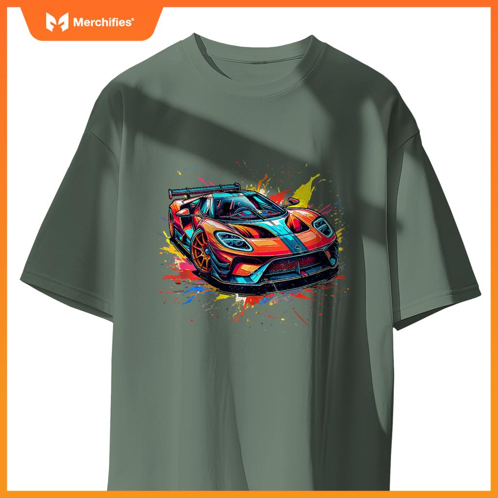 Supercar Exotic Sports Car Concept Car Poster Style Graphic T-Shirt