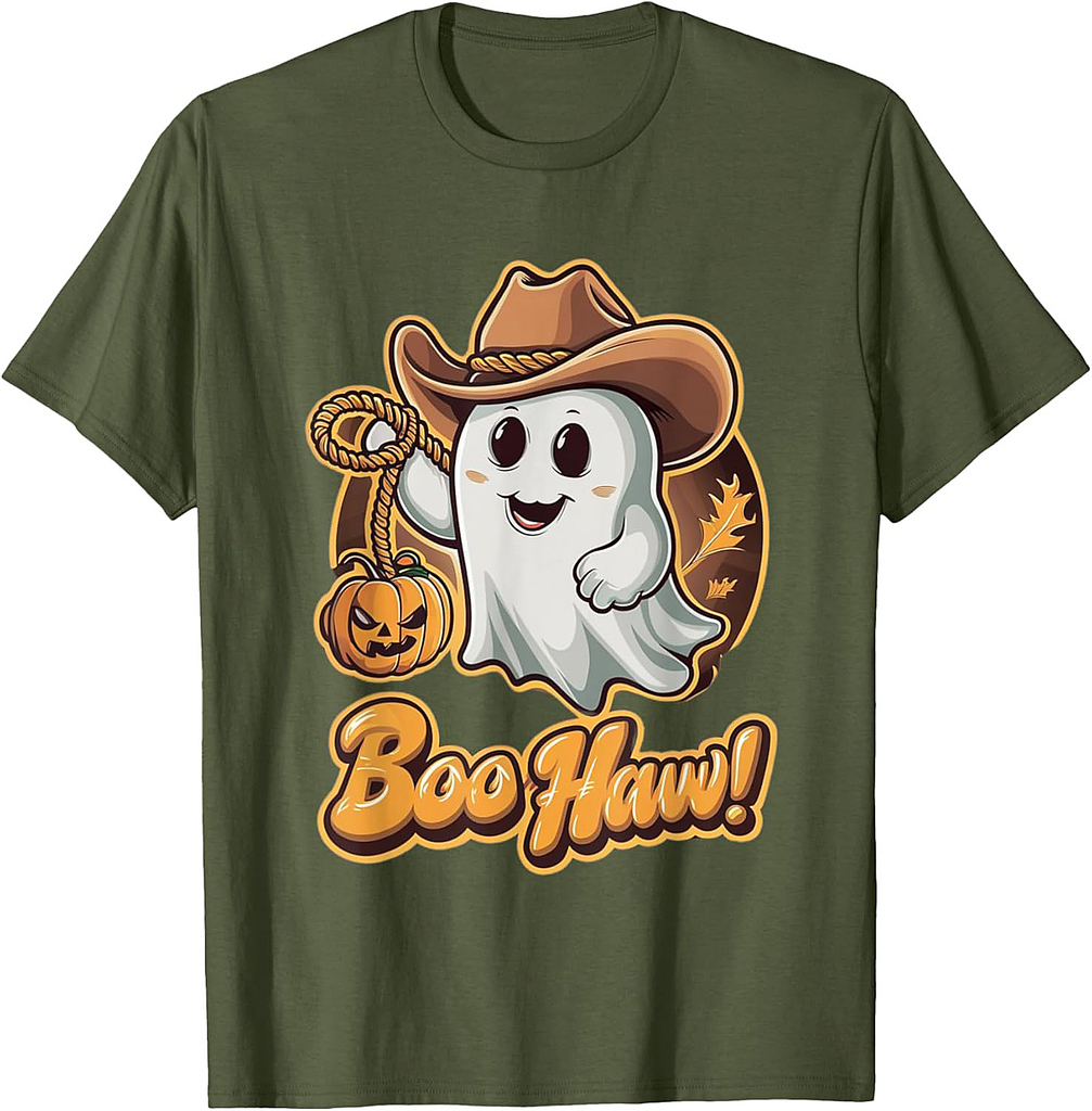 Sweet Halloween motif, ghost pumpkin, trick and treat T-Shirt