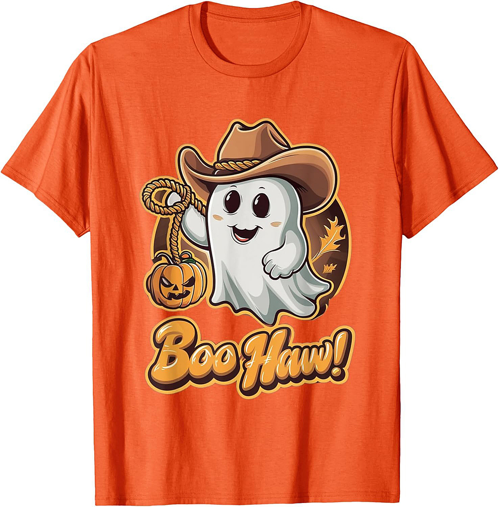 Sweet Halloween motif, ghost pumpkin, trick and treat T-Shirt