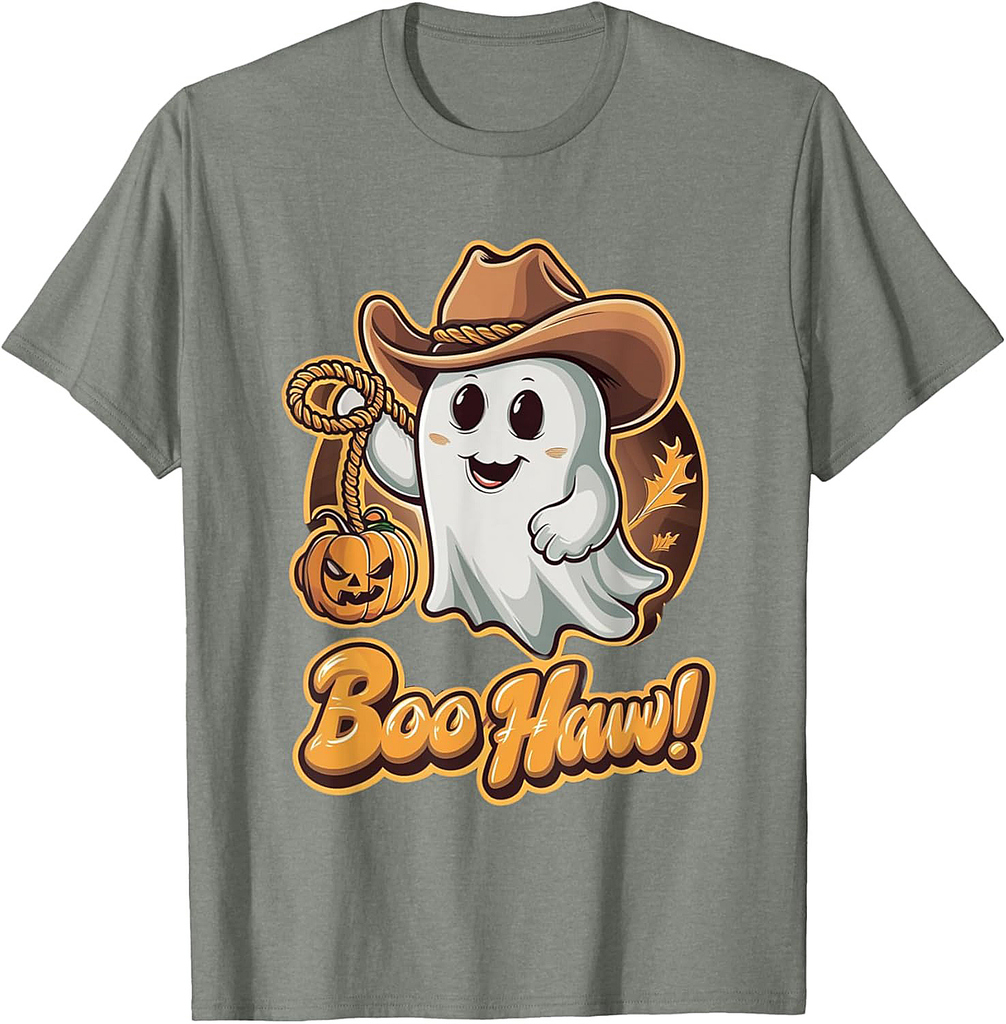 Sweet Halloween motif, ghost pumpkin, trick and treat T-Shirt