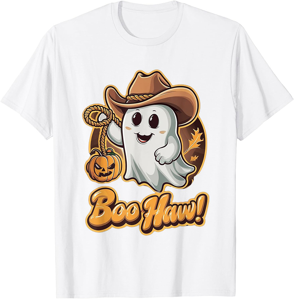Sweet Halloween motif, ghost pumpkin, trick and treat T-Shirt