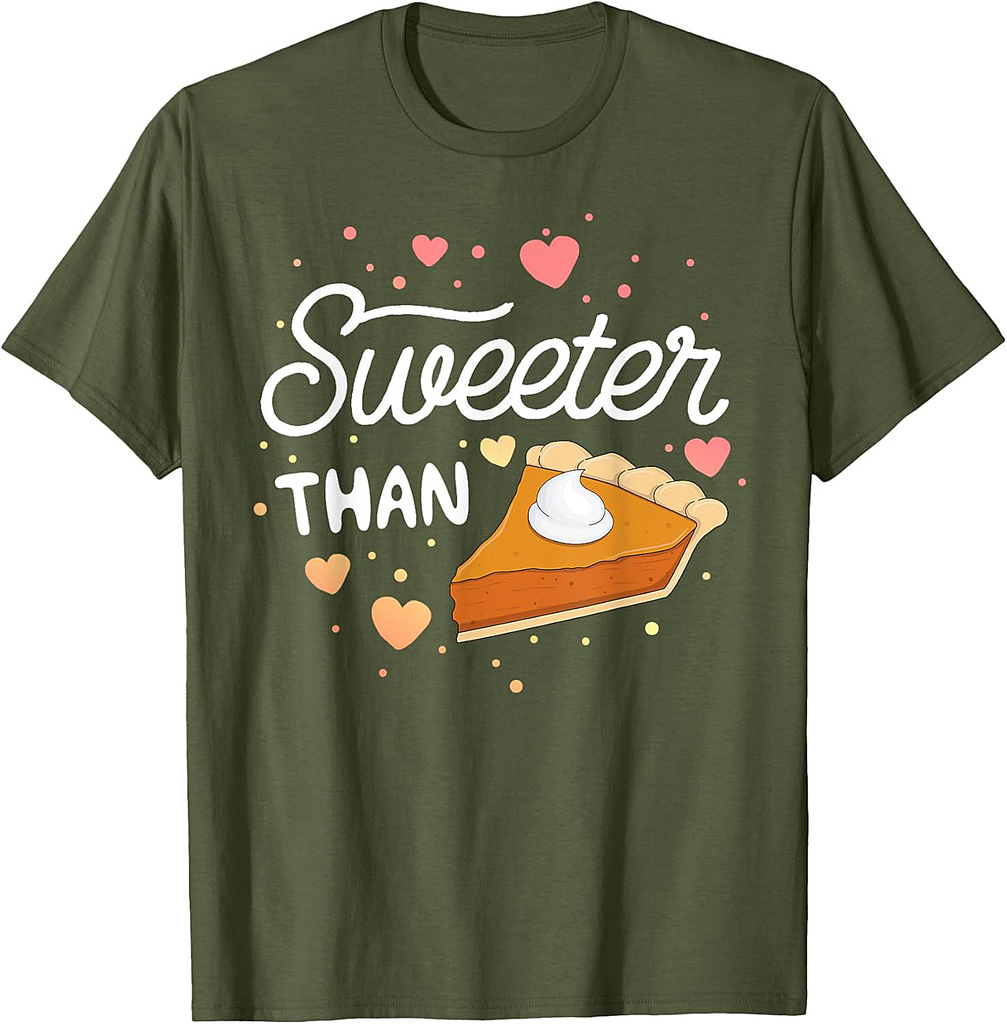 Sweeter Than Pumpkin Pie Halloween SHIRT Kids Thanksgiving T-Shirt