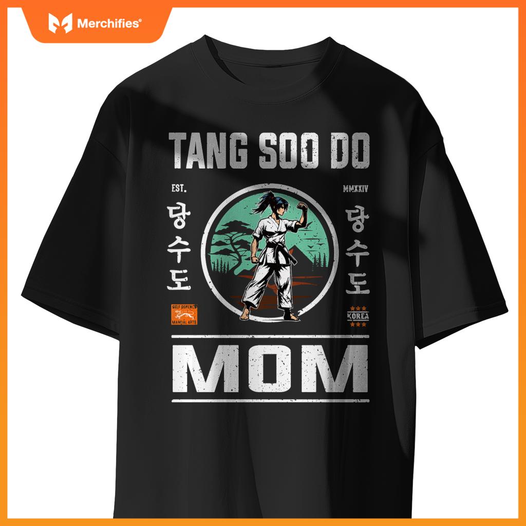 Tang Soo Do Mom Strength and Care in Cool Design T-Shirt