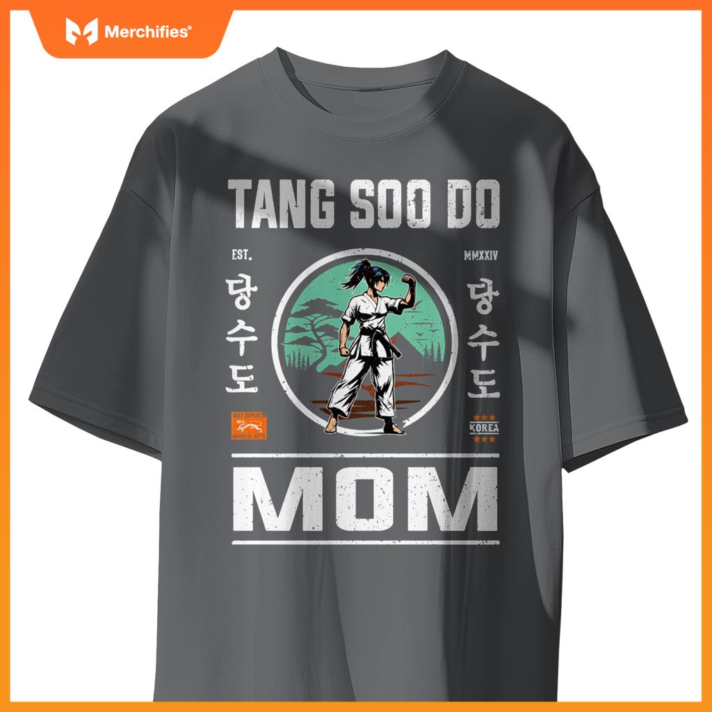 Tang Soo Do Mom Strength and Care in Cool Design T-Shirt