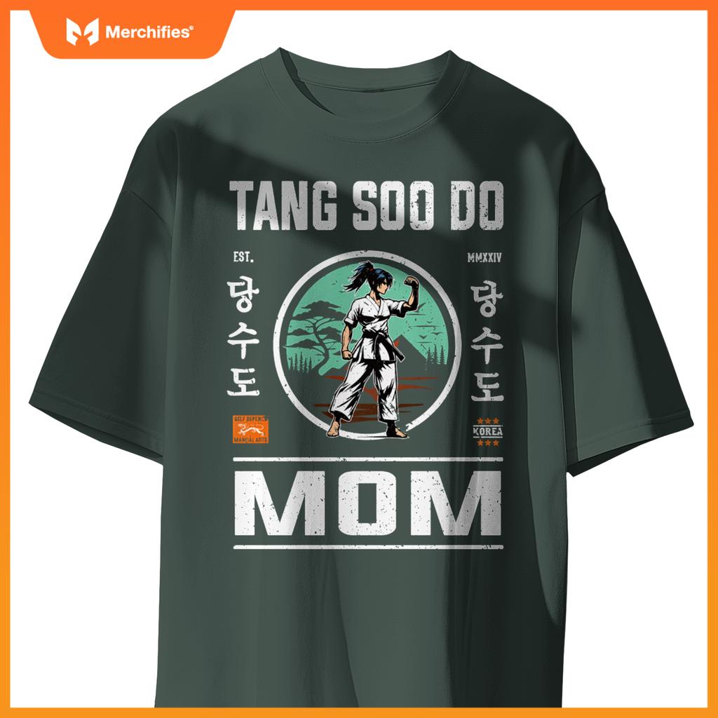 Tang Soo Do Mom Strength and Care in Cool Design T-Shirt