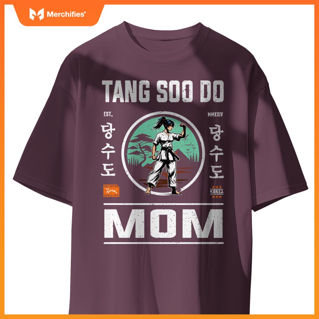 Tang Soo Do Mom Strength and Care in Cool Design T-Shirt