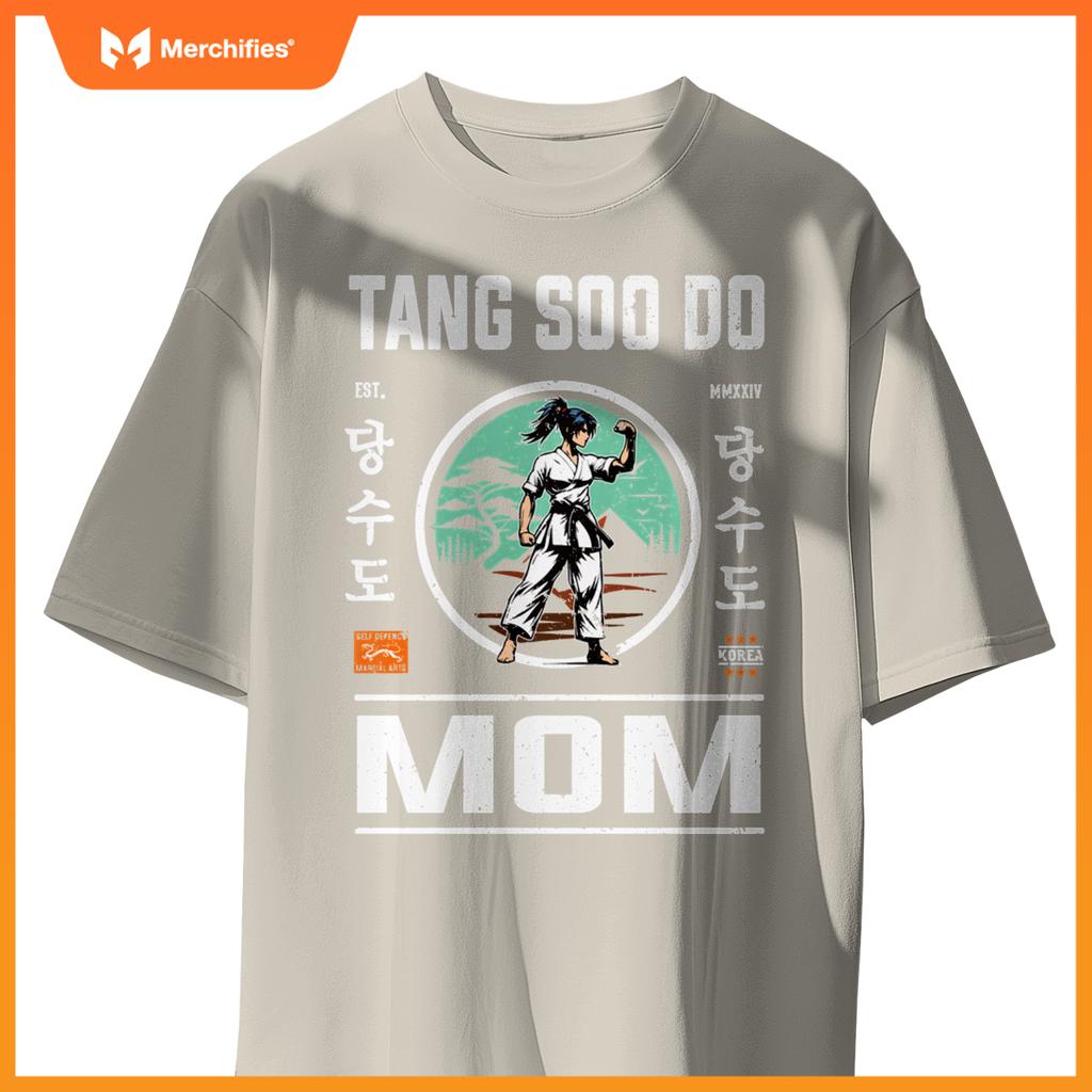 Tang Soo Do Mom Strength and Care in Cool Design T-Shirt